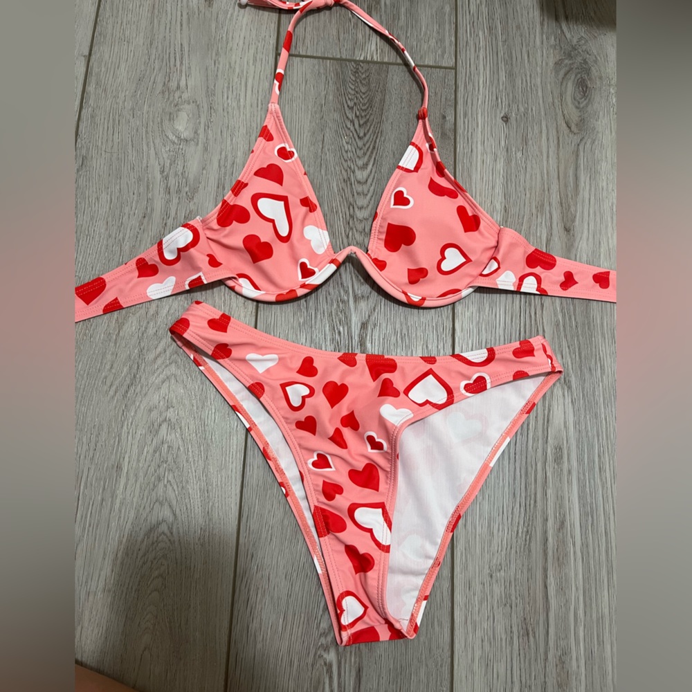 Heart Patterned Bikini